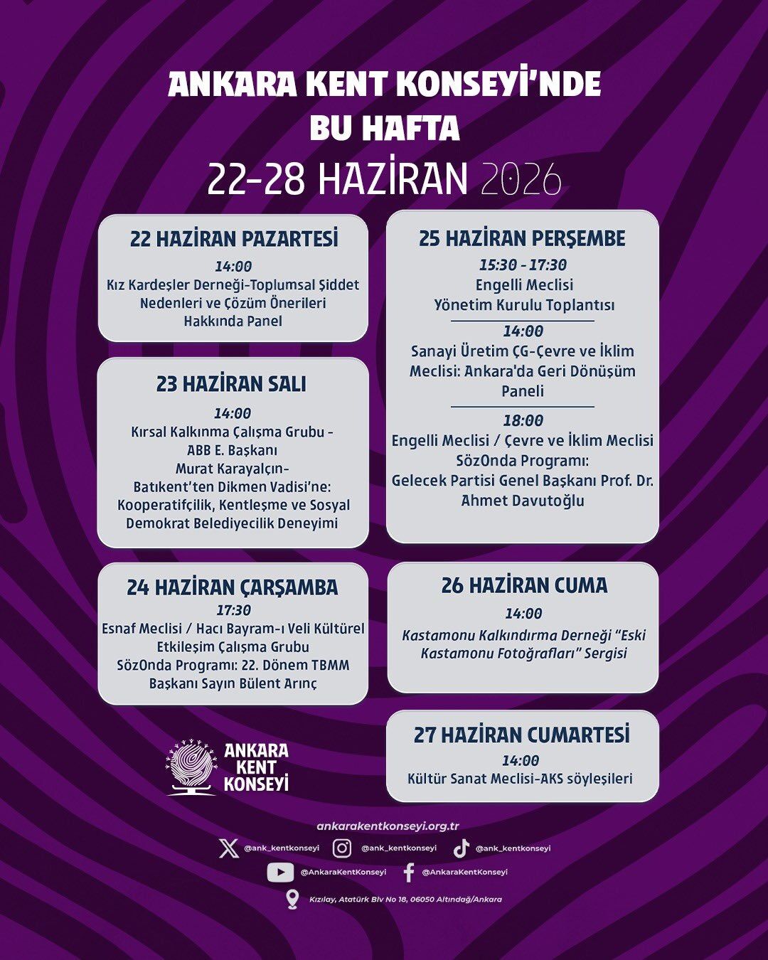 Kastamonu, Ankara Kent Konseyi Programında