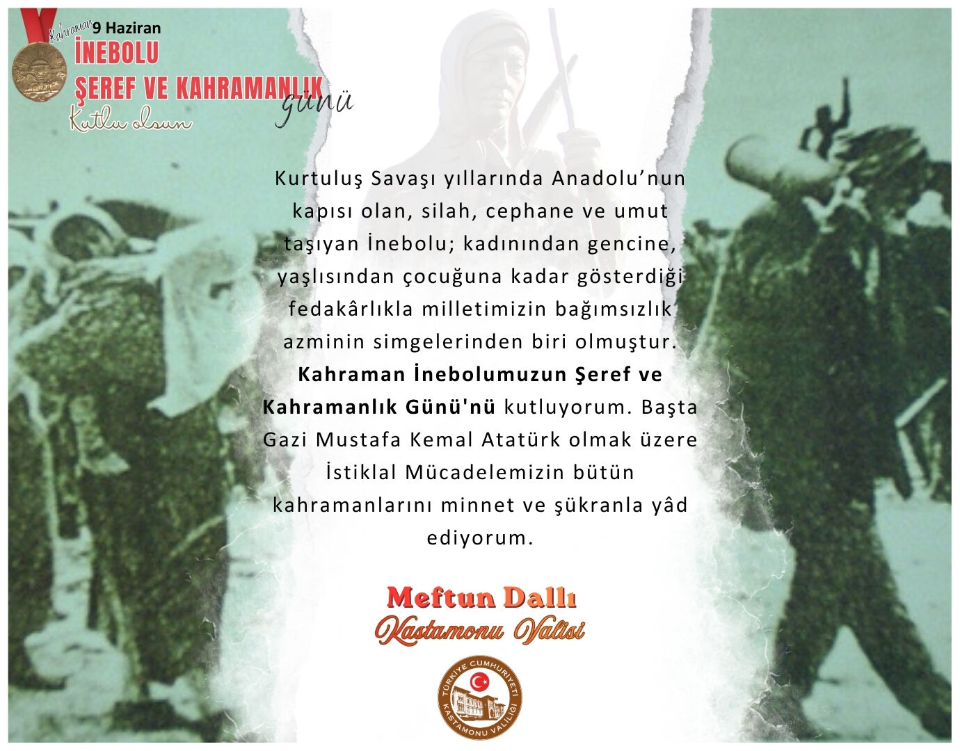 Meftun Dallı 9 Haziran Mesajı