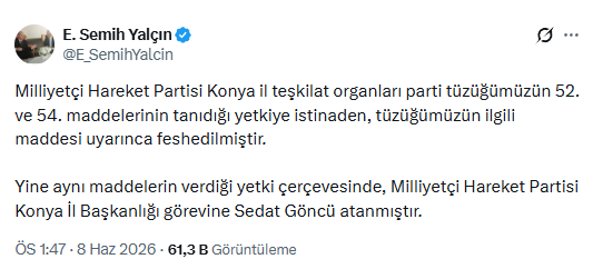 Mhp'de Fesih Süreci Devam Ediyor O Ilde Yeni Dönem