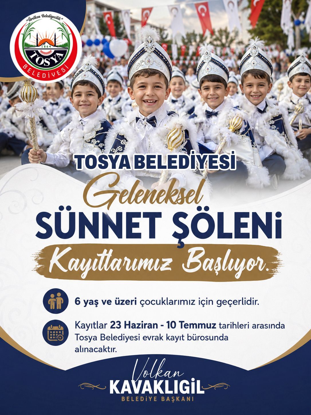 Tosya Belediyesi’nde Geleneksel Sünnet Şöleni Kayıtları Başlıyor (1)