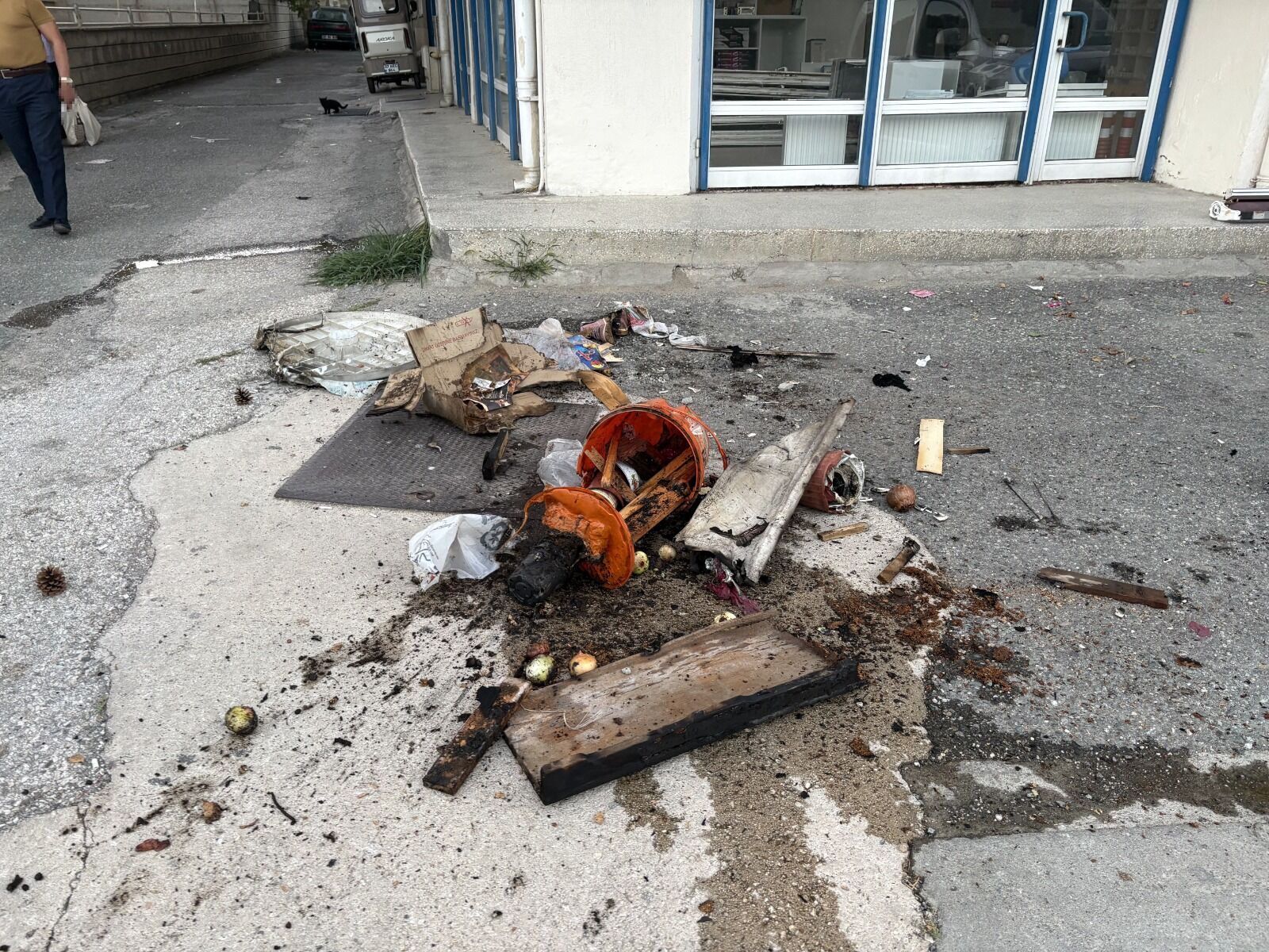 Balkondaki Yangın Vatandas Mudahale Etti Kastamonu (2)