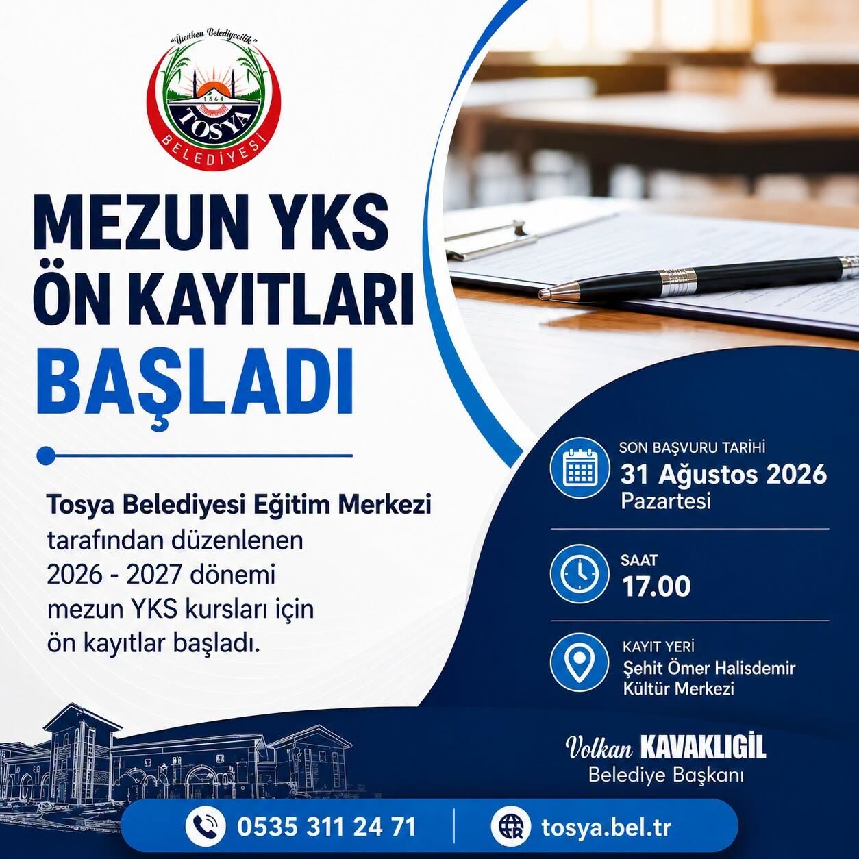 İlçe Belediyesinden Üniversite Adaylarına Büyük Destek