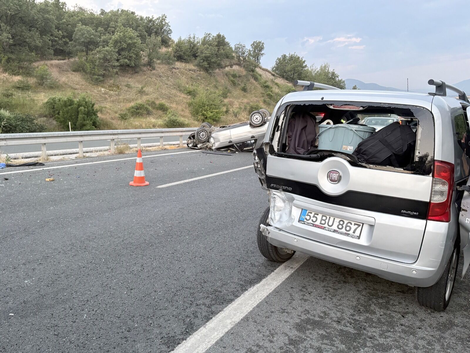 Kastamonu'da 3 Aracın Karıştığı Kazada Can Pazarı (3)