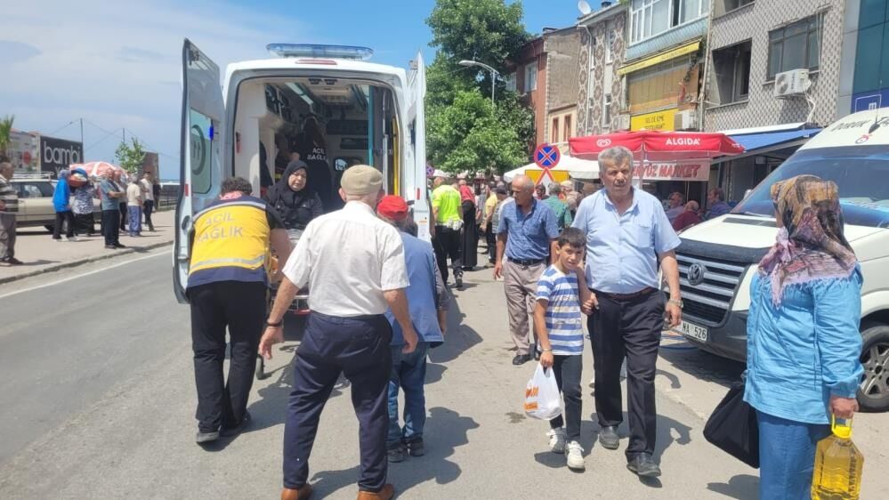 Motosikletin Çarptığı Kadın Yaralandı 1