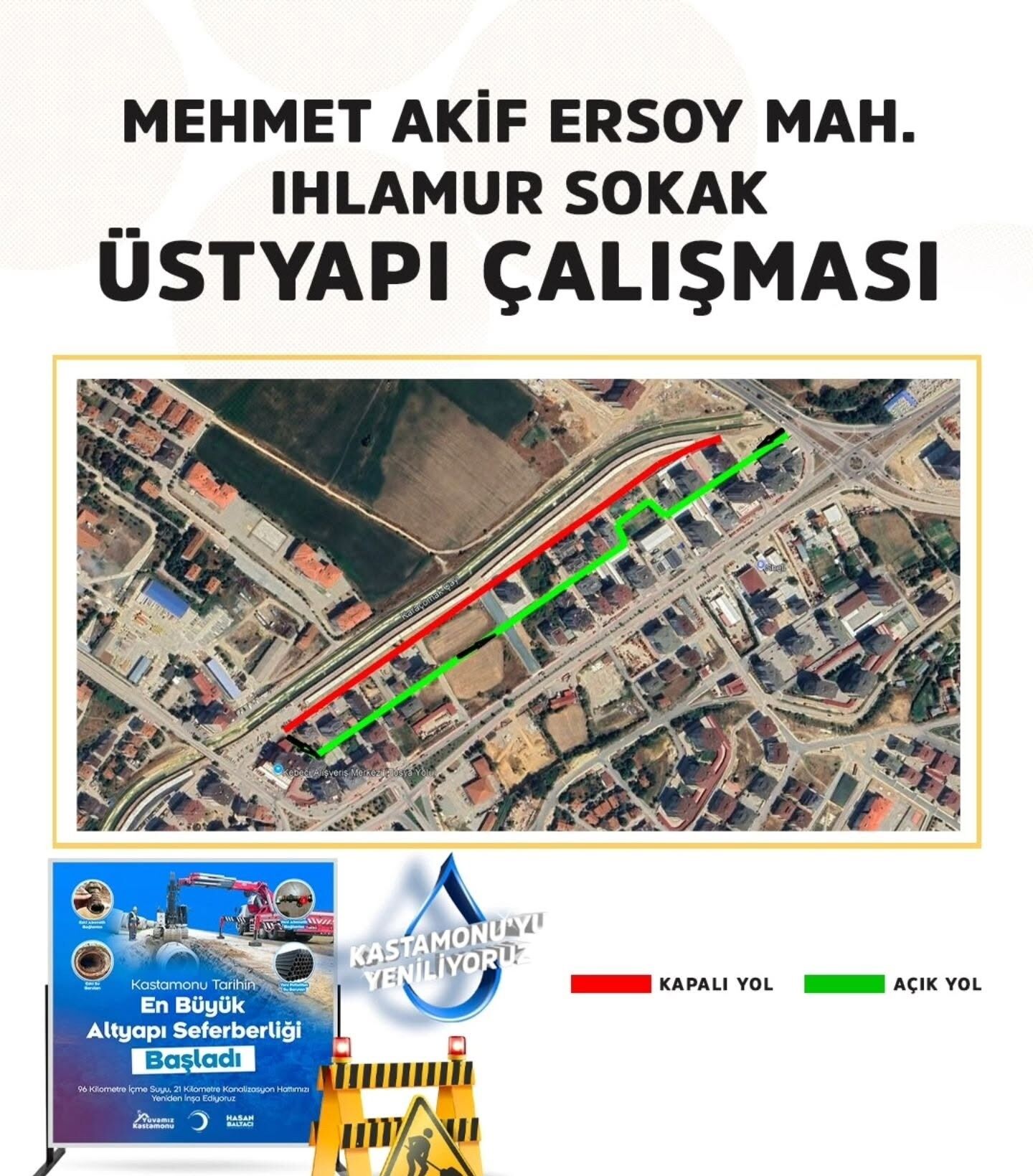 Sürücüler Dikkat Kastamonu'da Yeni Güzergah Duyurusu (2)
