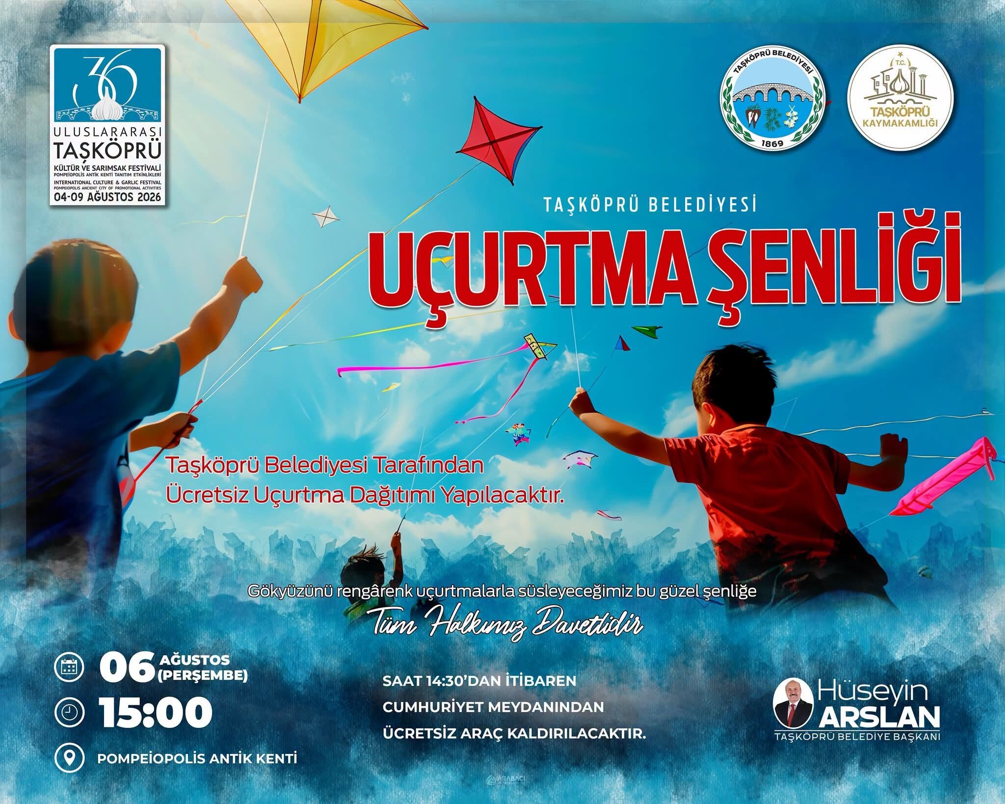 Taşköprü'de Gökyüzü Uçurtmalarla Şenlenecek