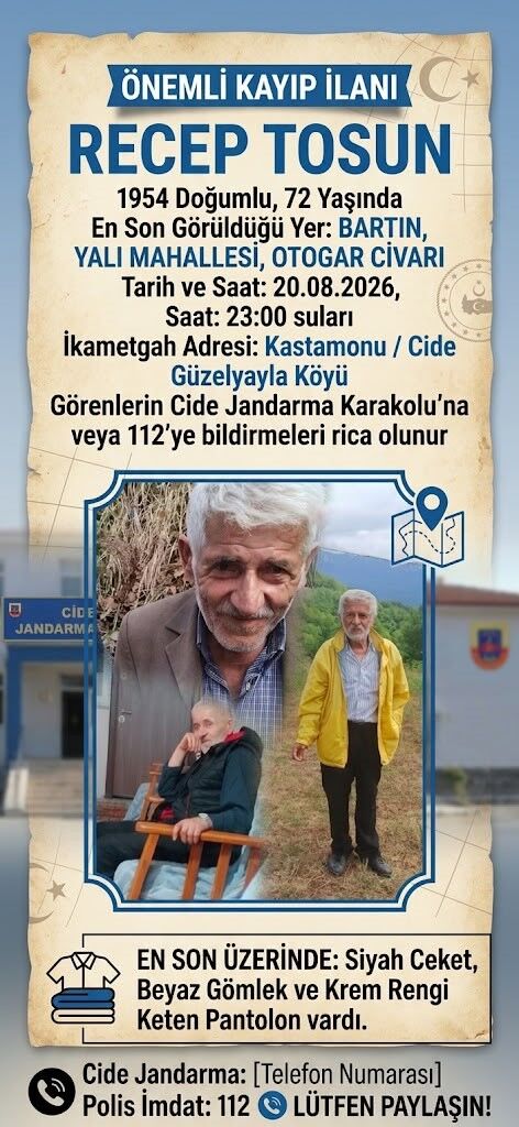 Cide'den Bartın'a Gitti, Otogardan Sonra Kayıplara Karıştı-1