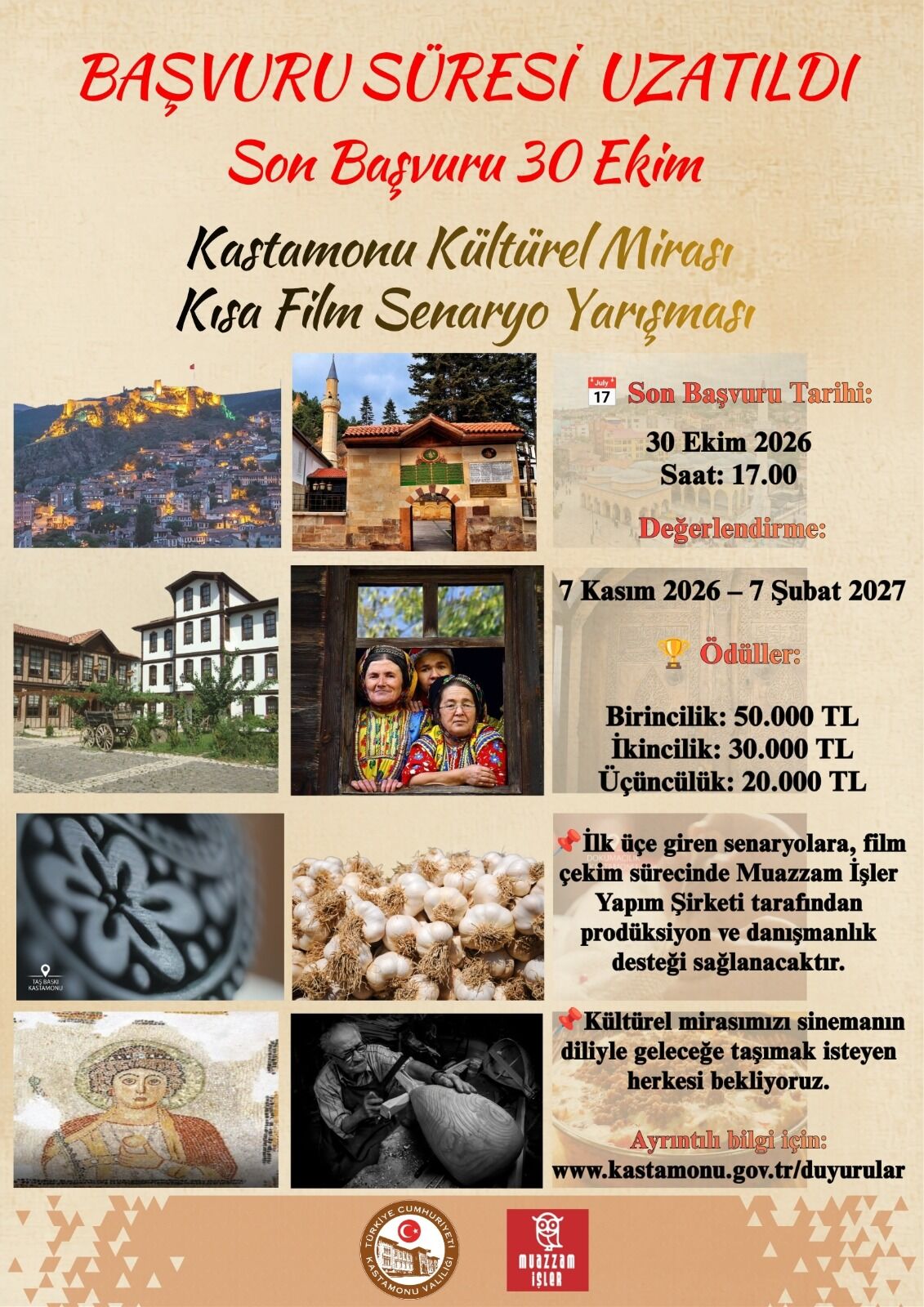 Kastamonu Kısa Film Senaryo Yarışmasında Süre Uzatıldı