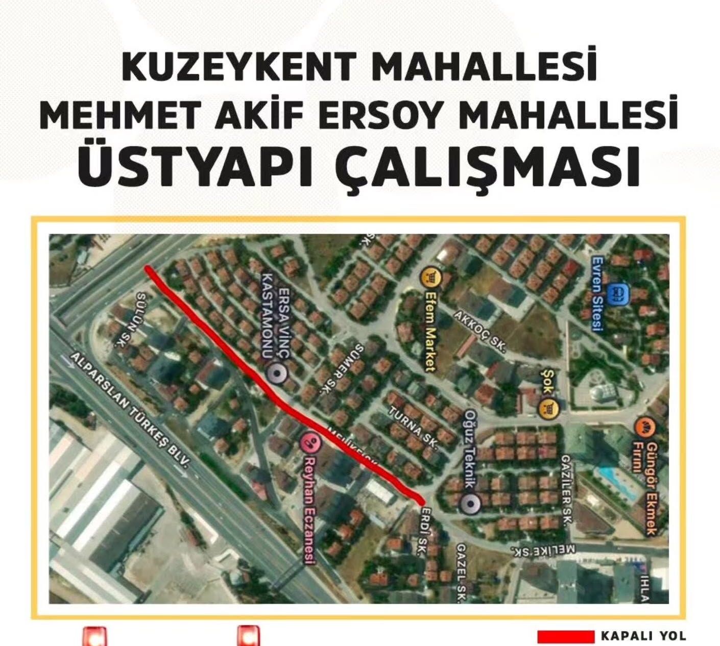 Kastamonu’da 3 Sokak Trafiğe Kapanıyor!1