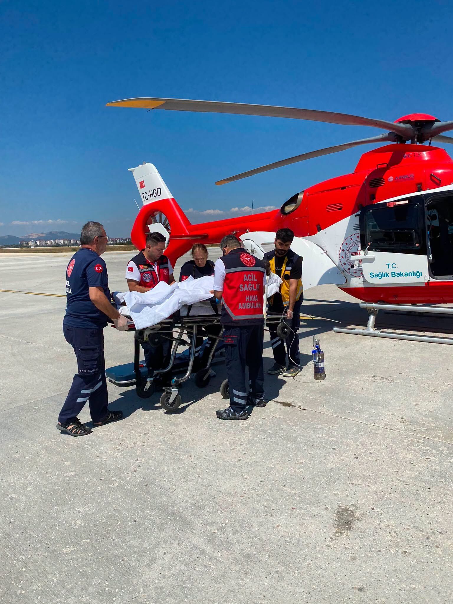 Kastamonu’da Ambulans Helikopter Göreve Çıktı2