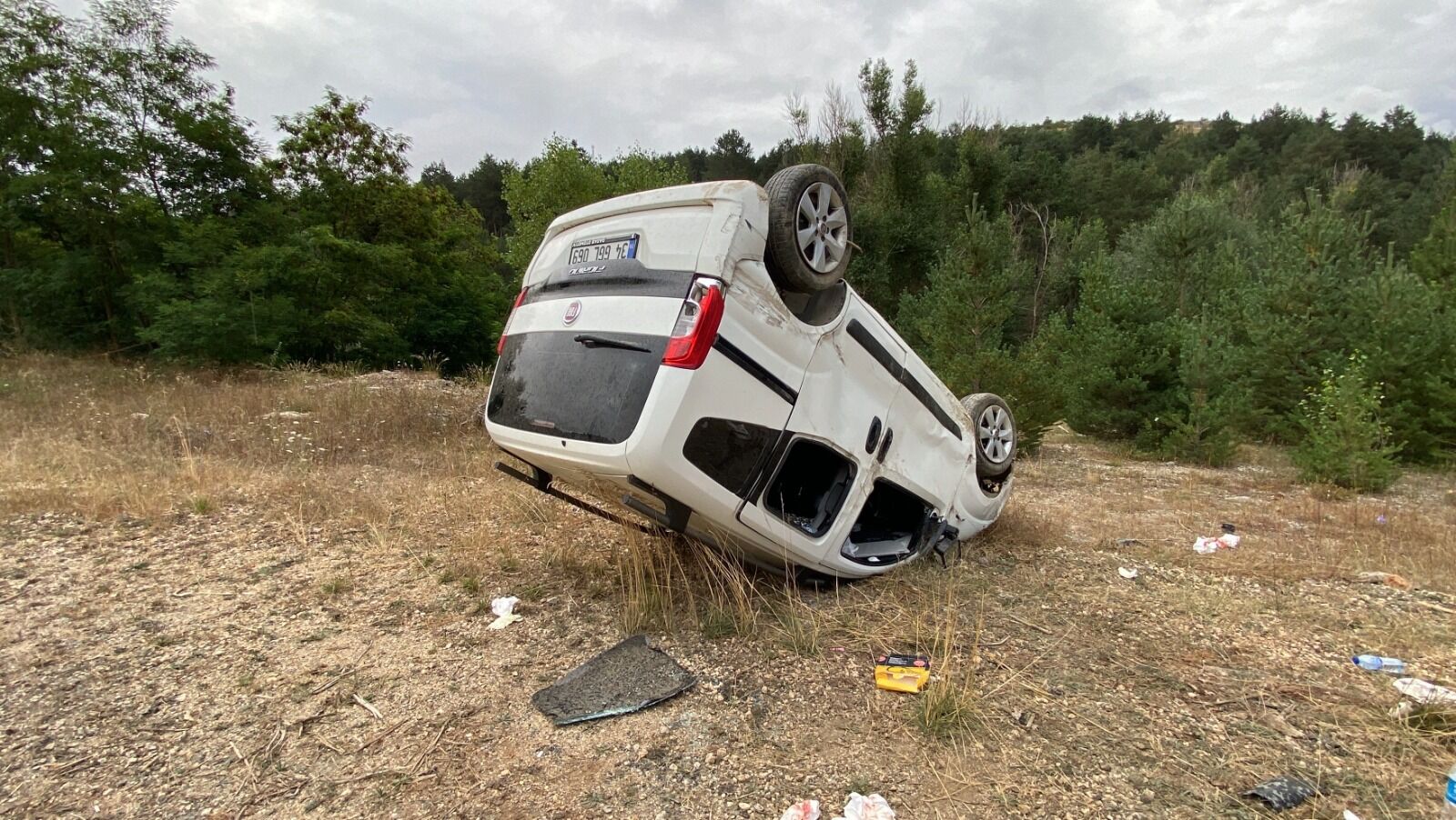 Kastamonu'da Feci Kaza Hafif Ticari Araç Takla Attı11