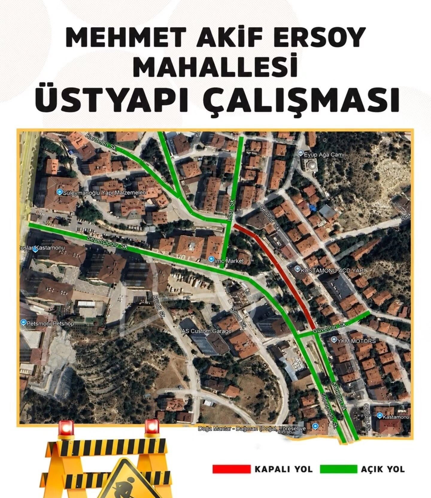Kastamonu'da O Sokak Ulaşıma Kapatılacak (1)