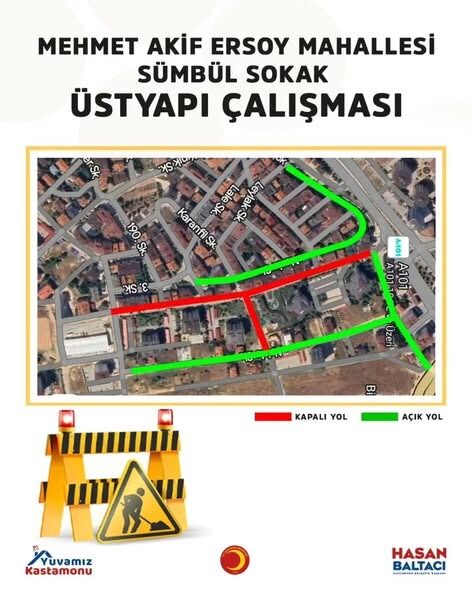 Kastamonu'da Sürücülere Uyarı O Sokak Trafiğe Kapatıldı!