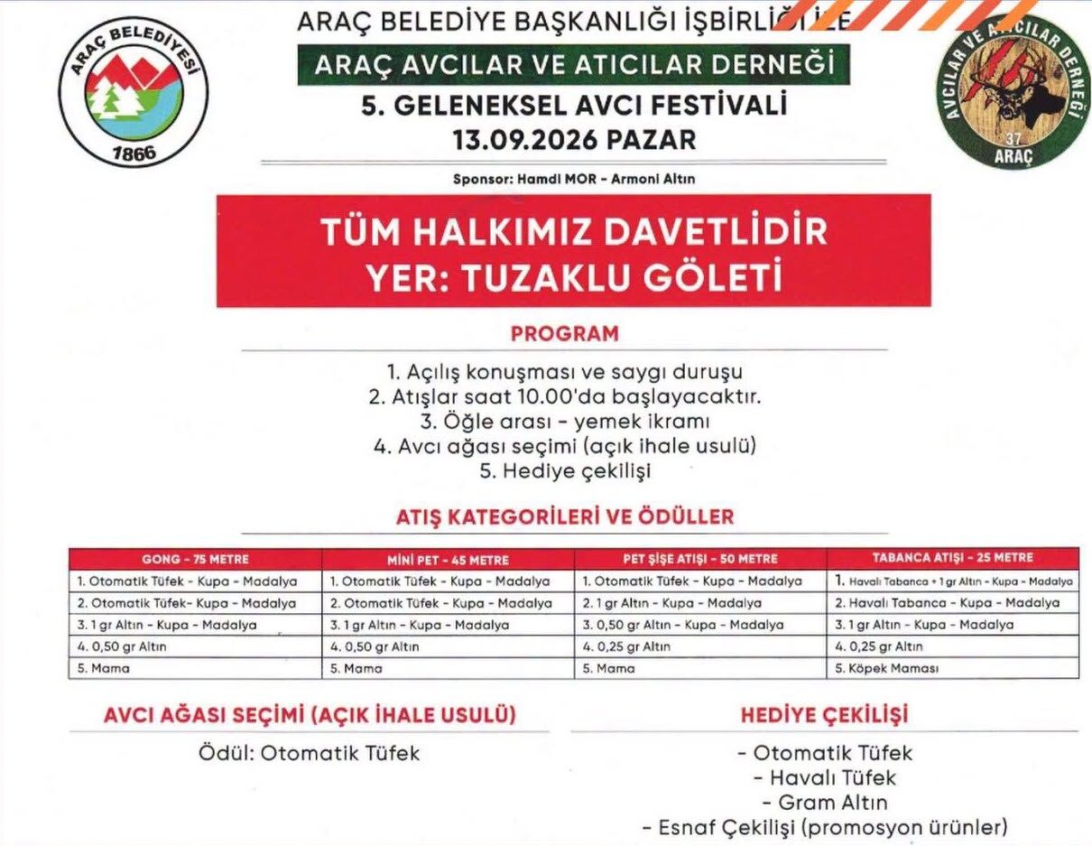 Araç’ta Avcı Festivali Için Geri Sayım Başladı1