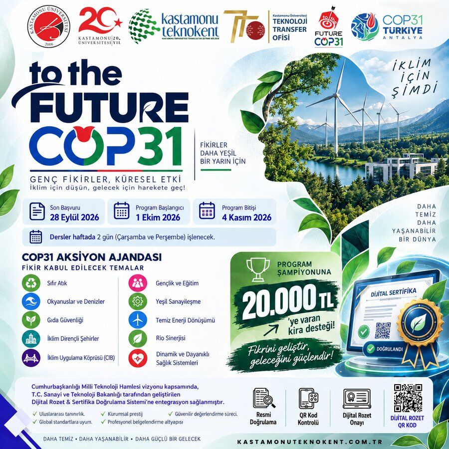 Kastamonu’da COP31 için genç fikirler aranıyor