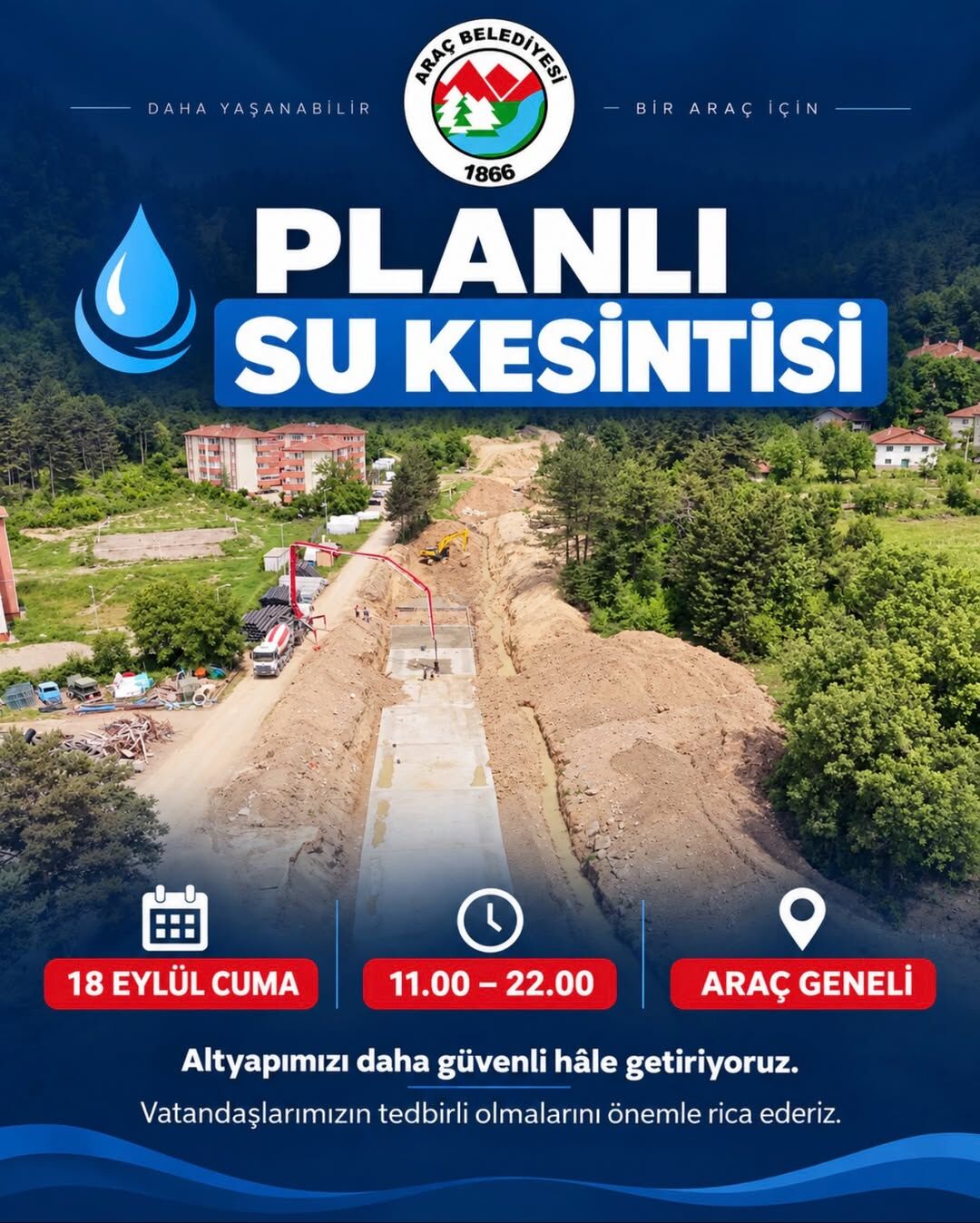 Kastamonu'da 11 Saatlik Su Kesintisi!-1