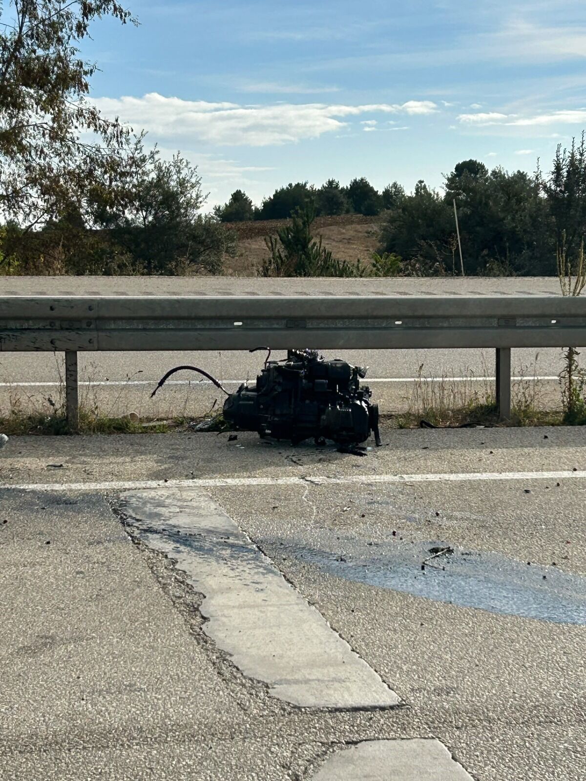 Kastamonu'da Feci Kaza Aracın Motoru Yerinden Koptu! (1)