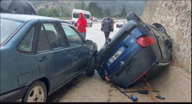 Kastamonu'da Kayganlaşan Yol Kazaya Davetiye Çıkardı