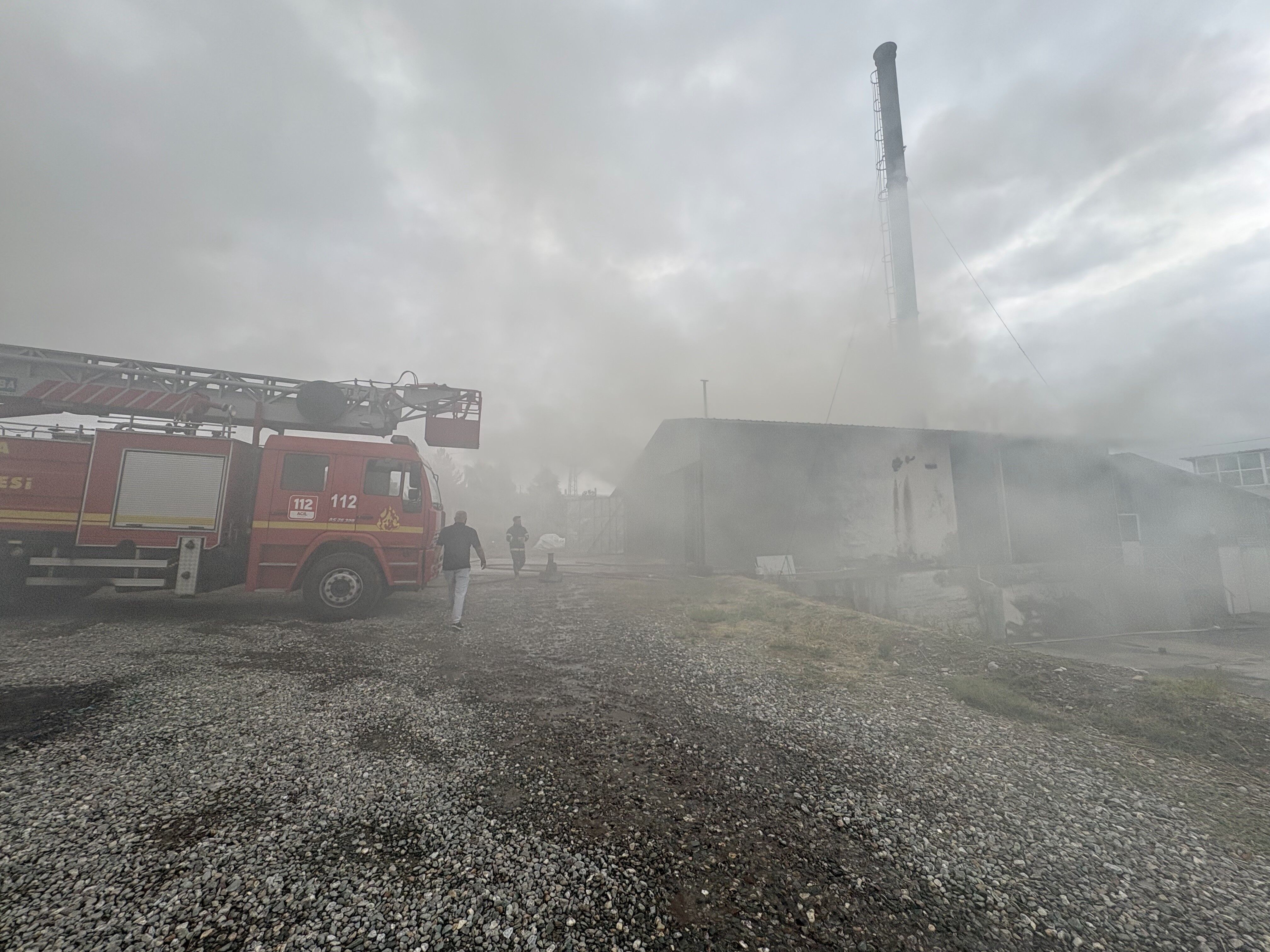 Kastamonu'da Süt Fabrikasında Alevler Yükseldi (4)