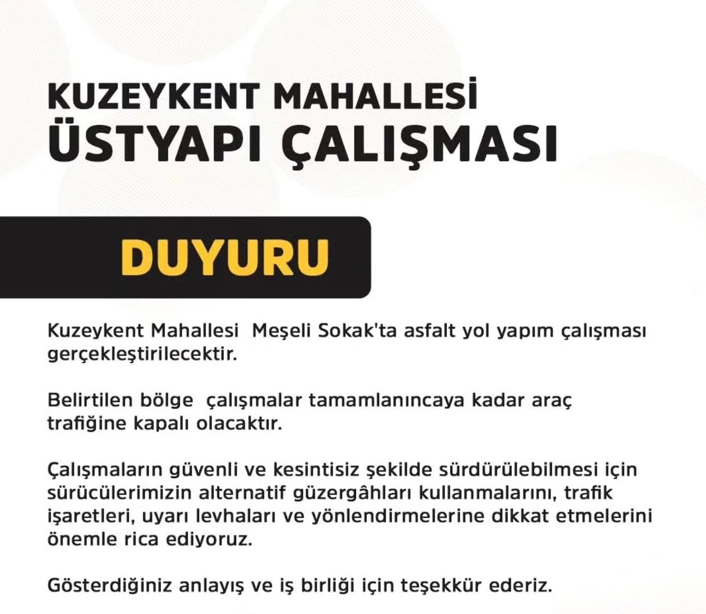 Kastamonu’da Yol Çalışması Nedeniyle Sürücülere Uyarı1