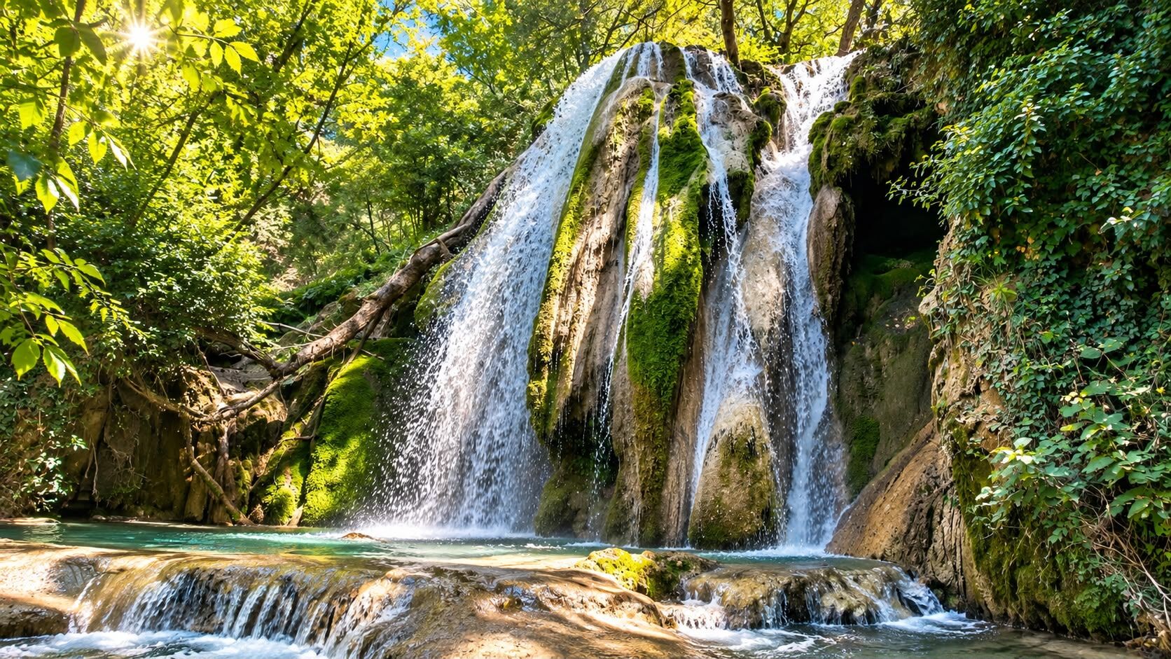 Kastamonu'nun doğa harikası Okçular Şelalesi ziyaretçi akınına uğruyor