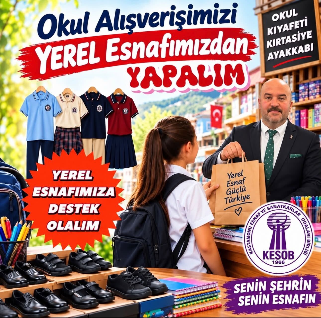 Kesob Başkanı Yücel Gedik'ten Yerel Esnaf Çağrısı