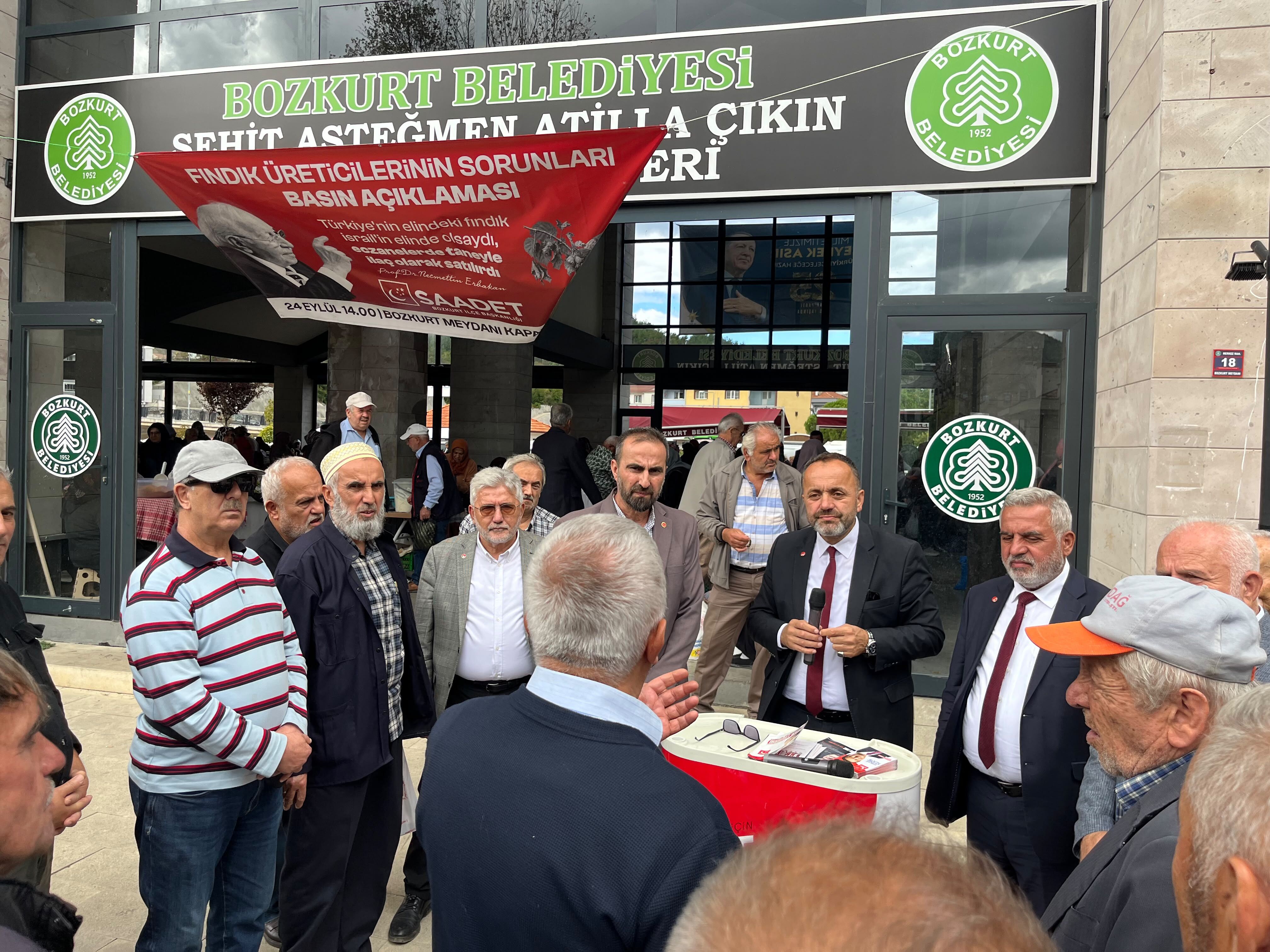 Saadet Partisi’nden Bozkurt’ta Fındık Fiyatı Tepkisi “Üretici Emeğinin Karşılığını Istiyor” (2)