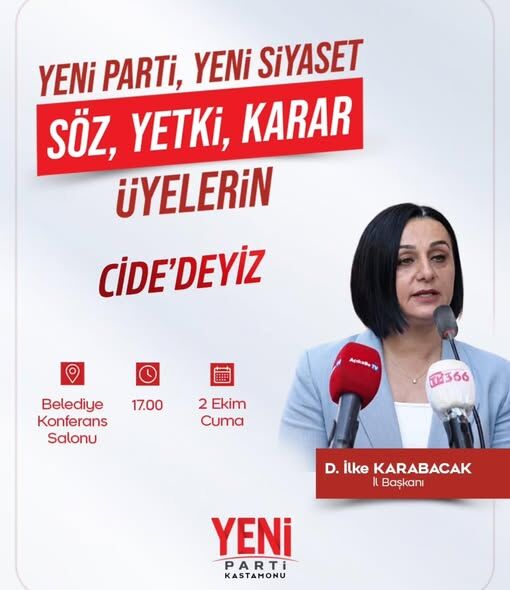Cide Yeni Parti’den Kongre Daveti