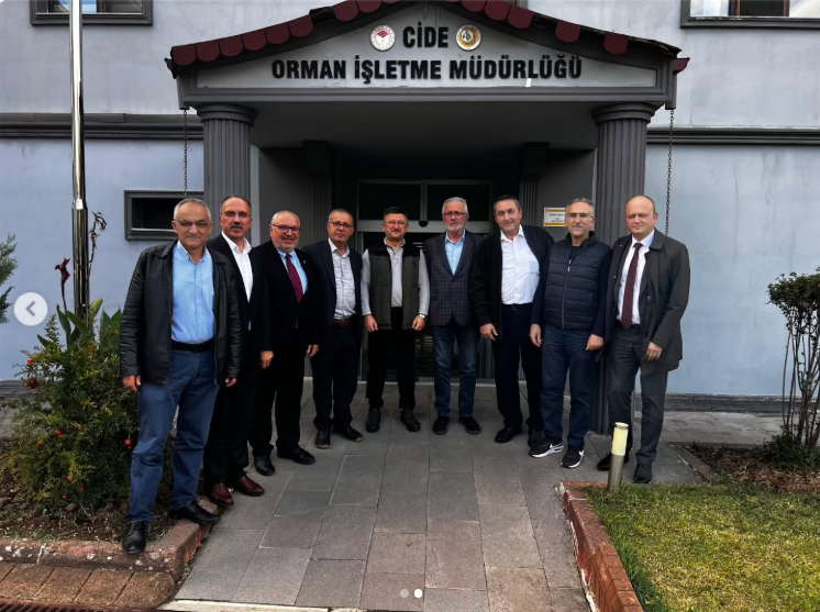 Cide AK Parti'den Orman İşletme Müdürlüğüne ziyaret