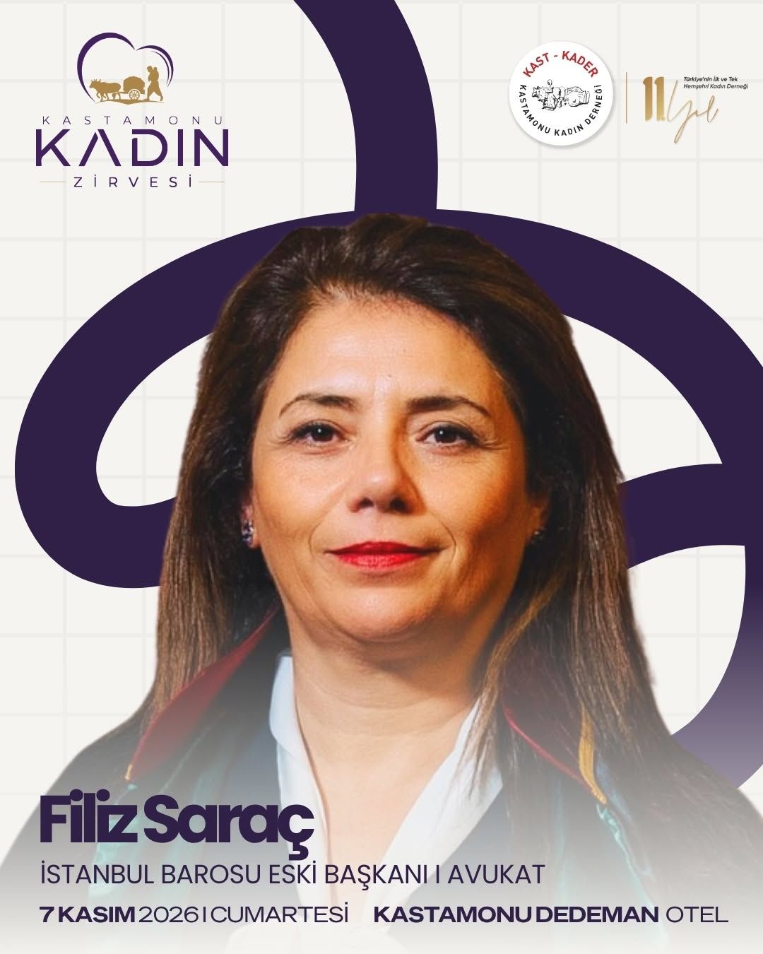 Kastamonu Kadın Zirvesi’nde, İstanbul Barosu Önceki Dönem Başkanı Av. Filiz Saraç