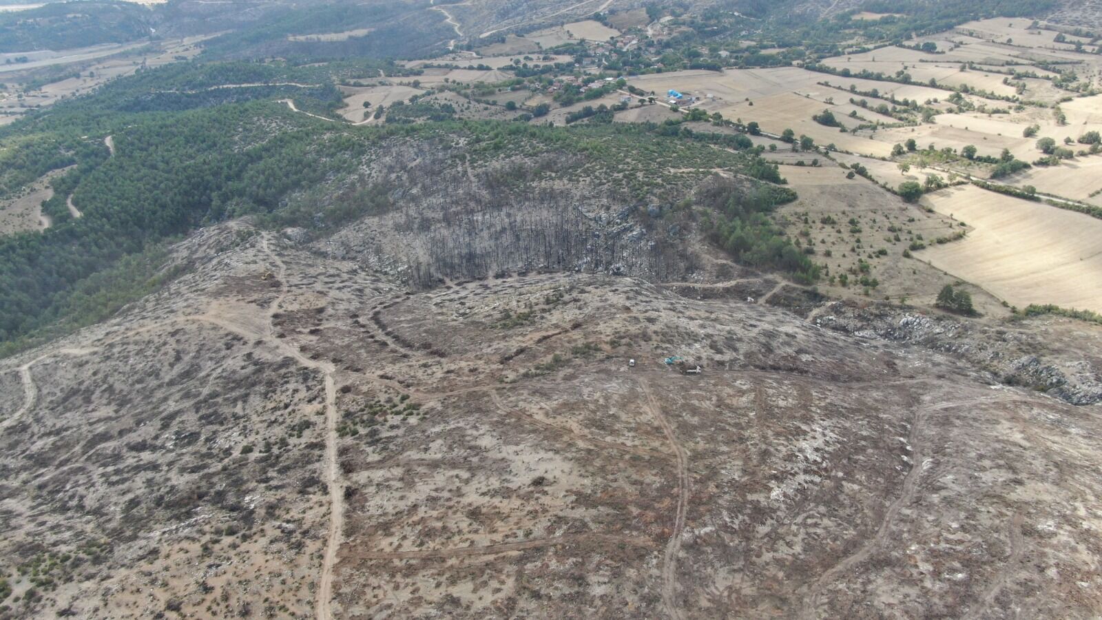 Kastamonu’da Iki Ilin Zarar Gördüğü Yangının Izleri Siliniyor (1)