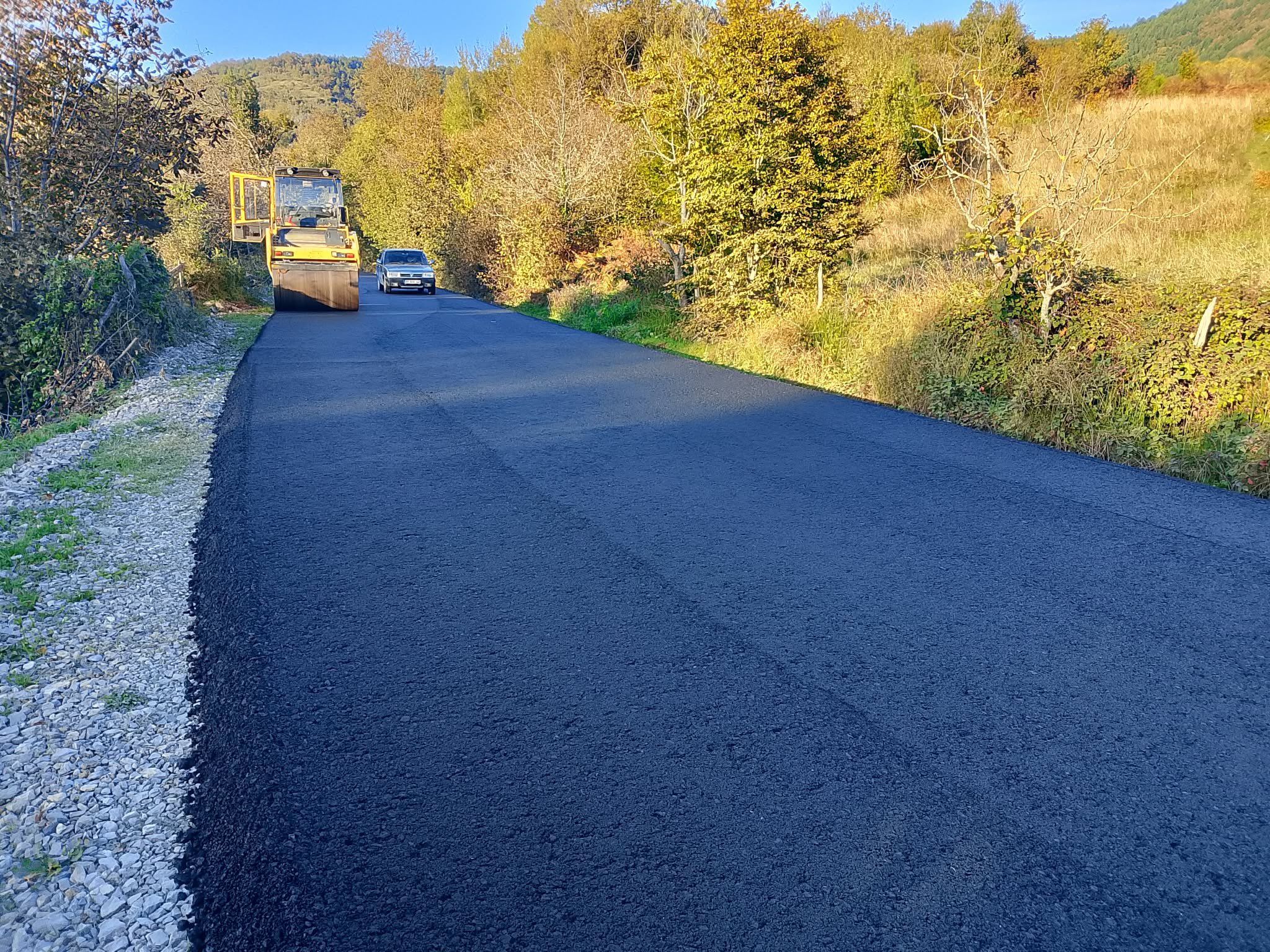 Kastamonu'da Üç Köy Yolunda Asfalt Mesaisi1