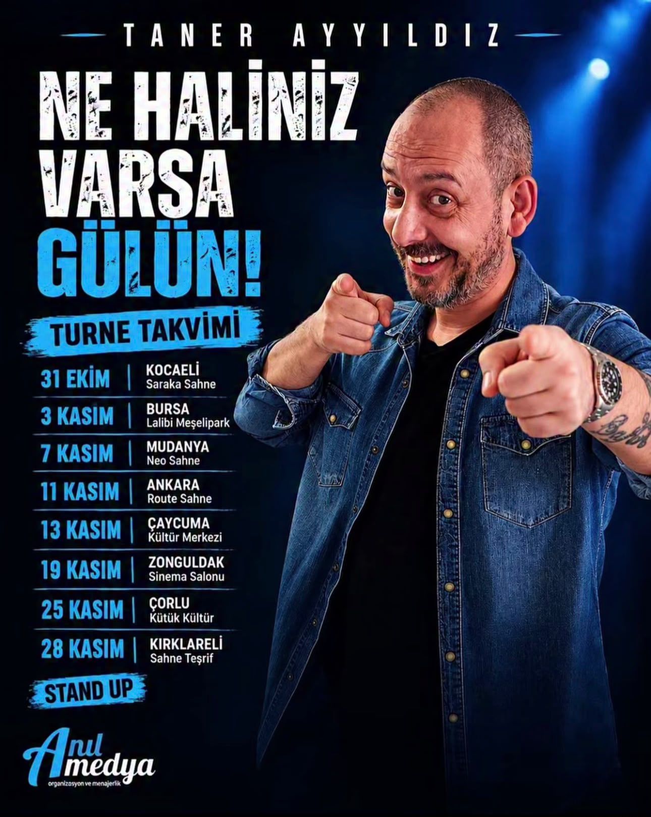Kastamonulu Oyuncu Taner Ayyıldız, Kasım Ayında Turneye Çıkıyor!