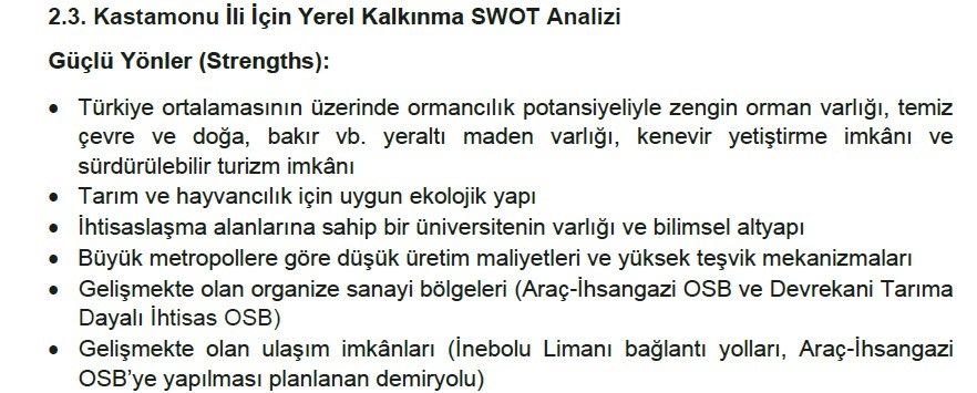 Kastamonu(Lu)Nun Kalkınma Ezberi Ve Hayal Temennaları! (2)