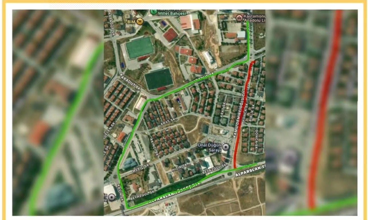 Kuzeykent’te Sürücüler Dikkat Yol Trafiğe Kapanıyor