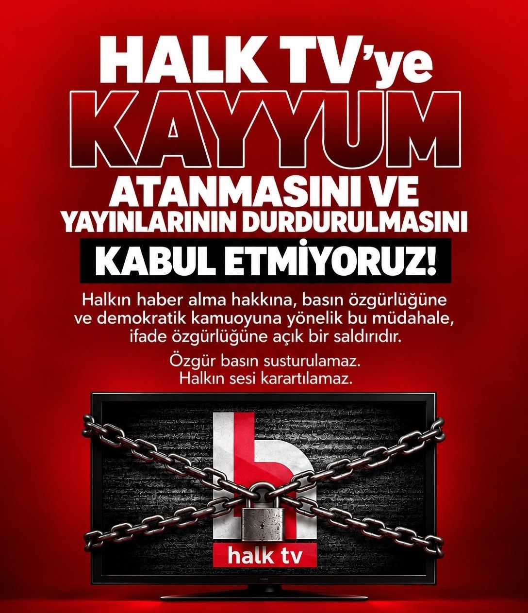 Yeni̇ Parti’den Halk Tv Açıklaması “Gerçekler Hapsedilemez” (1)